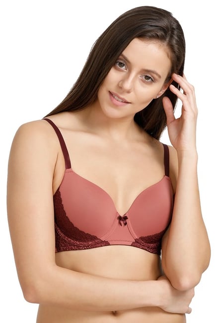 Zivame Brown Non Wired Padded Bra Zivame Brown Non Wired Padded Bra