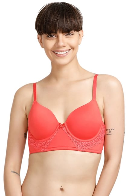 Zivame Coral Under Wired Padded Bra Zivame Coral Under Wired Padded Bra