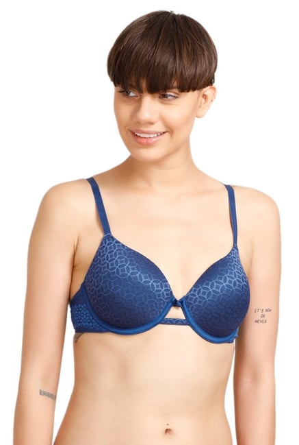 Zivame Navy Under Wired Padded Bra Zivame Navy Under Wired Padded Bra