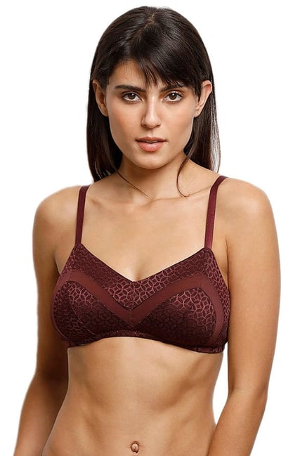 Zivame Maroon Non Wired Non Padded Bra Zivame Maroon Non Wired Non Padded Bra
