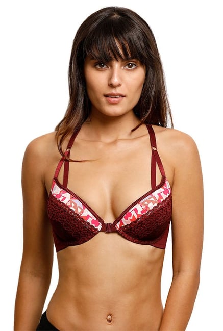 Zivame Maroon Under Wired Padded Bra Zivame Maroon Under Wired Padded Bra