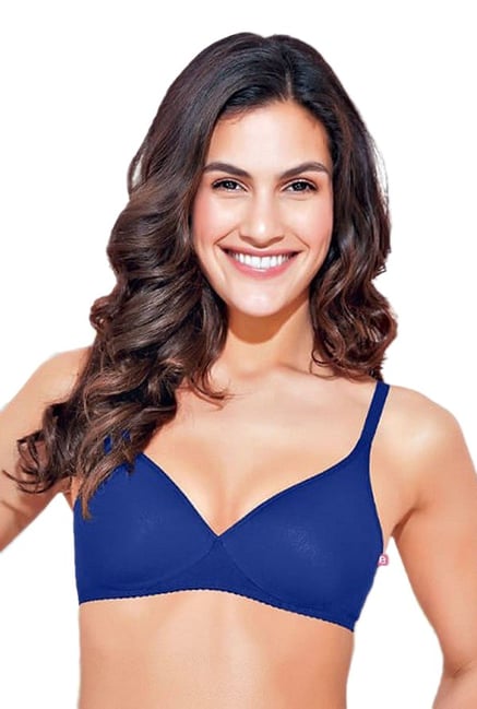 Enamor Blue Non Wired Padded Seamless Bra Enamor Blue Non Wired Padded Seamless Bra