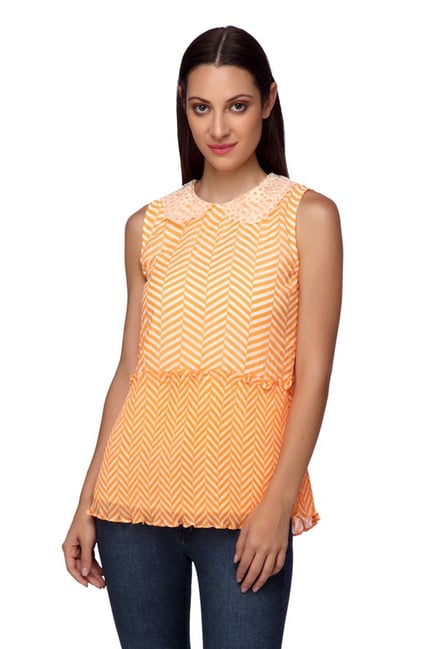 Mineral Orange Printed Top Mineral Orange Printed Top