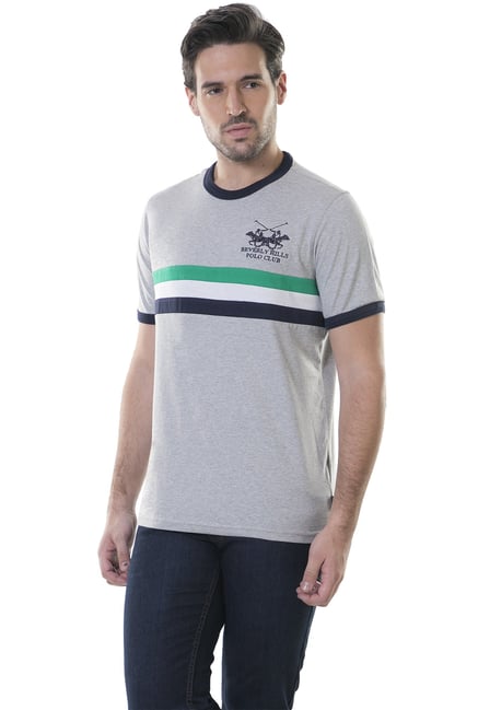 BHPC Light Grey Crew Neck Cotton T-Shirt BHPC Light Grey Crew Neck Cotton T-Shirt