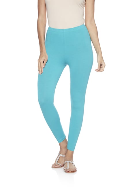 Utsa by Westside Turquoise Cropped Leggings Utsa by Westside Turquoise Cropped Leggings