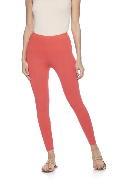 Utsa by Westside Coral Cropped Leggings Utsa by Westside Coral Cropped Leggings