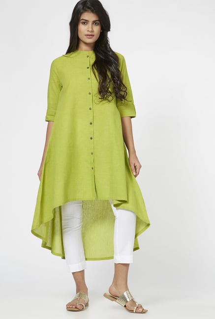 Utsa by Westside Lime Green Kurta Utsa by Westside Lime Green Kurta