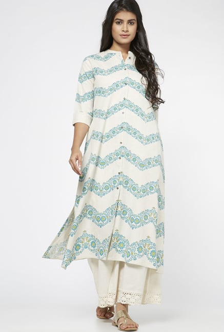 Utsa by Westside Turquoise Kurta Utsa by Westside Turquoise Kurta
