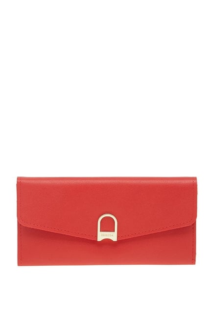 Esbeda Red Solid Flap Wallet Esbeda Red Solid Flap Wallet