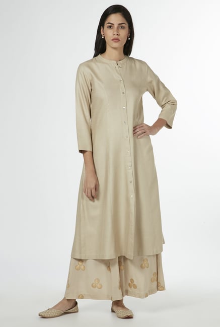 Zuba by Westside Beige Kurta Zuba by Westside Beige Kurta