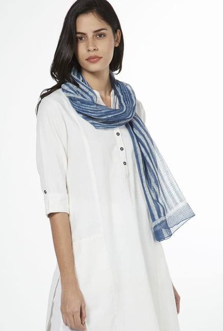 Utsa by Westside Indigo Printed Stole Utsa by Westside Indigo Printed Stole