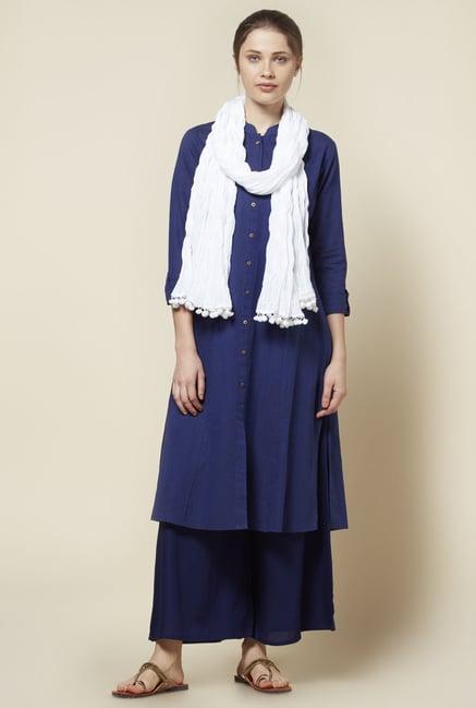 Zudio White Crush Dupatta Zudio White Crush Dupatta