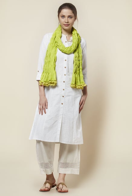 Zudio Lime Green Crush Dupatta Zudio Lime Green Crush Dupatta