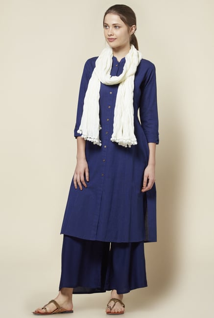 Zudio Off White Crush Dupatta Zudio Off White Crush Dupatta