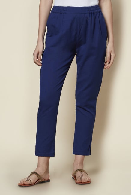 Zudio Navy Slim Fit Ethnic Pants Zudio Navy Slim Fit Ethnic Pants