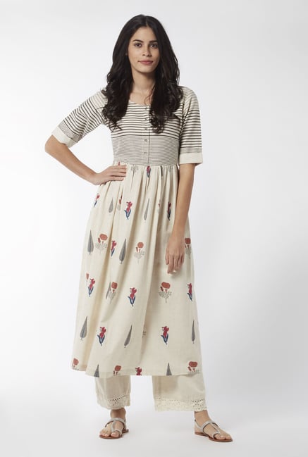 Utsa by Westside Off White Kurta Utsa by Westside Off White Kurta