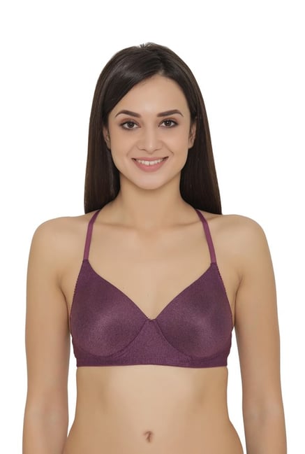 Clovia Wine Non Wired Padded T-Shirt Bra Clovia Wine Non Wired Padded T-Shirt Bra