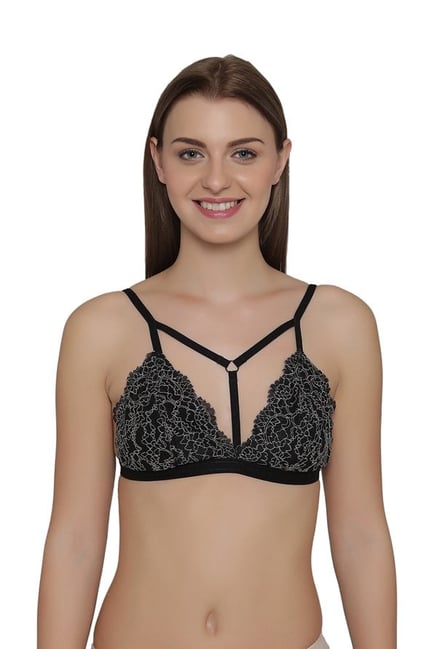 Clovia Black Non Wired Non Padded Bralette Clovia Black Non Wired Non Padded Bralette