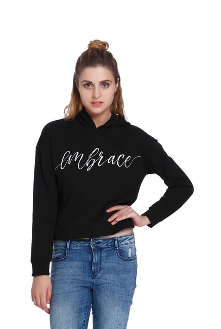 Only Black Printed Hoodie Only Black Printed Hoodie