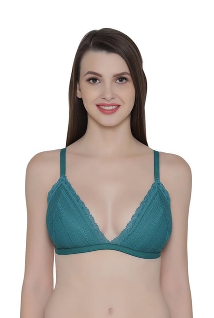 Clovia Teal Non Wired Non Padded Bralette Clovia Teal Non Wired Non Padded Bralette