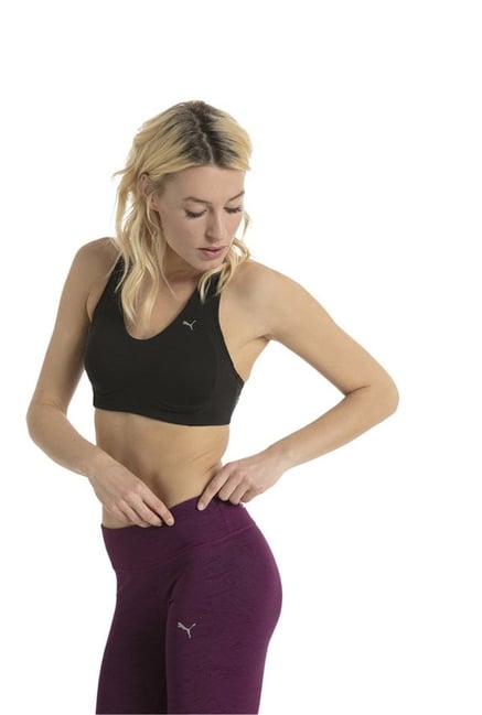 Puma Black Slim Fit Sports Bra Puma Black Slim Fit Sports Bra