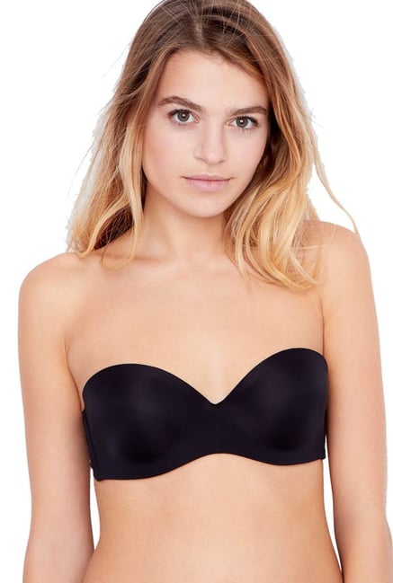 ETAM Paris Black Pure Fit Non-Wired Padded Bandeau Bra ETAM Paris Black Pure Fit Non-Wired Padded Bandeau Bra