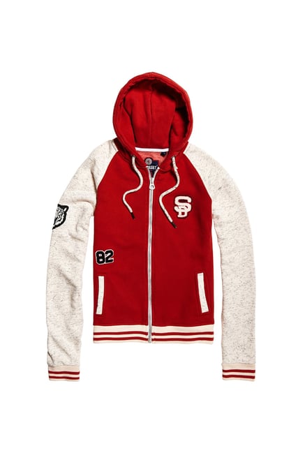 Superdry Red Regular Fit Hoodie Superdry Red Regular Fit Hoodie