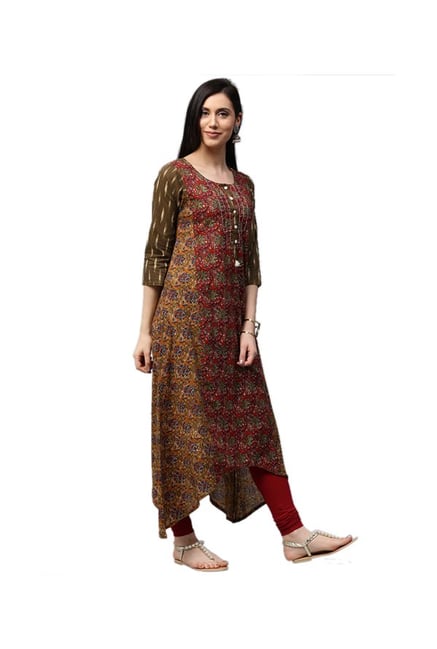 Jaipur Kurti Multicolor Printed Cotton Kurta Jaipur Kurti Multicolor Printed Cotton Kurta