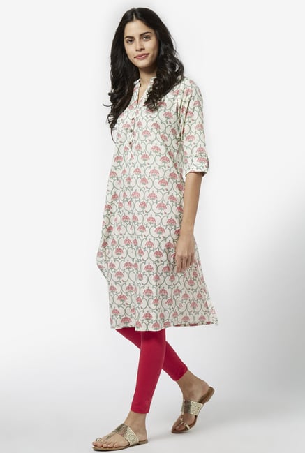 Utsa by Westside Pink Pure Cotton Kurta Utsa by Westside Pink Pure Cotton Kurta