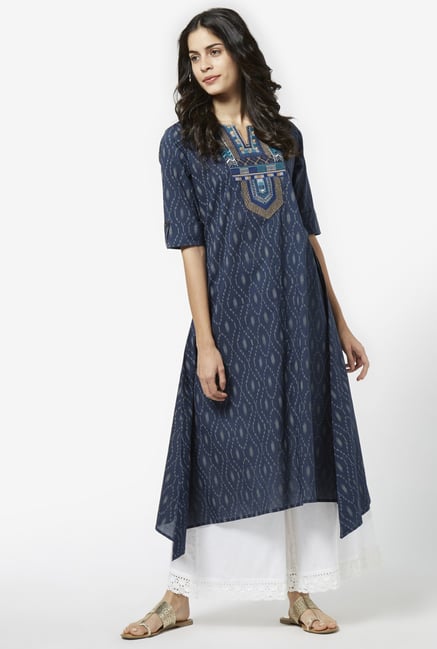 Utsa by Westside Indigo Pure Cotton Kurta Utsa by Westside Indigo Pure Cotton Kurta
