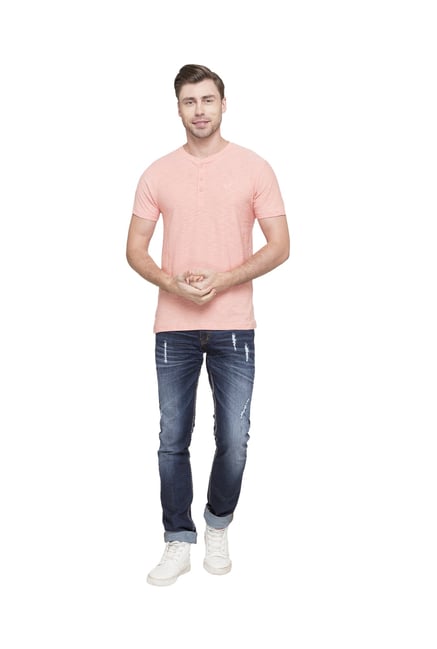 Globus Peach Textured T-Shirt Globus Peach Textured T-Shirt