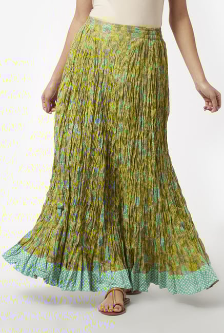Utsa by Westside Lime Maxi Skirt Utsa by Westside Lime Maxi Skirt