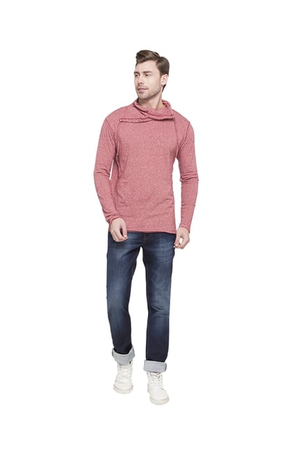Globus Red Textured T-Shirt Globus Red Textured T-Shirt