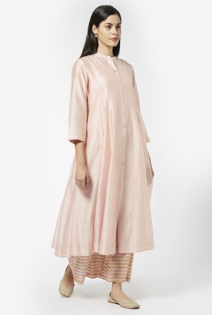 Zuba by Westside Light Pink Kurta with Chemise Zuba by Westside Light Pink Kurta with Chemise