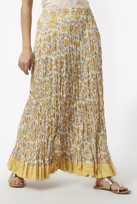Utsa by Westside Yellow Maxi Skirt Utsa by Westside Yellow Maxi Skirt
