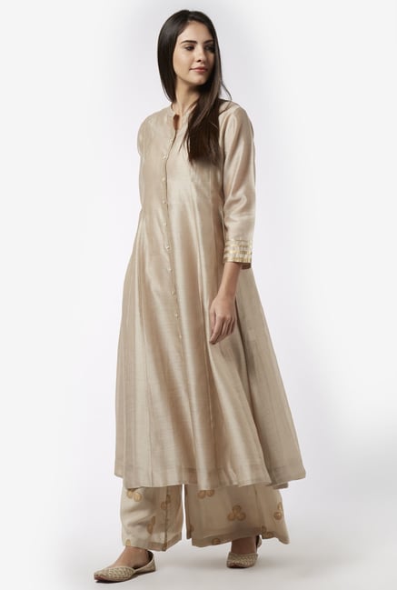 Zuba by Westside Beige Kurta with Chemise Zuba by Westside Beige Kurta with Chemise