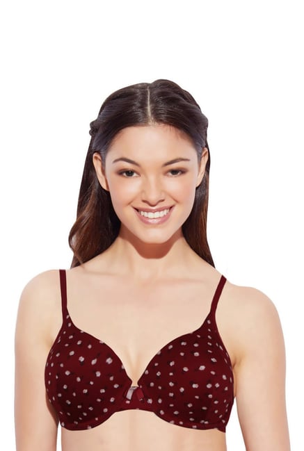 Enamor Maroon Under Wired Padded Convertible Bra Enamor Maroon Under Wired Padded Convertible Bra