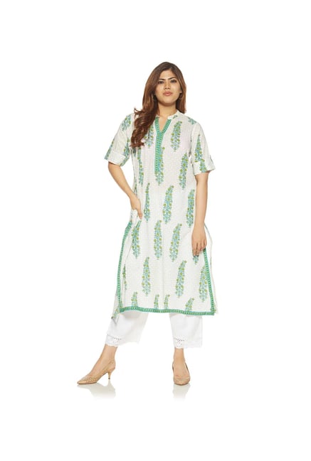 Diza curve by Westside Turquoise Pure Cotton Kurta Diza curve by Westside Turquoise Pure Cotton Kurta