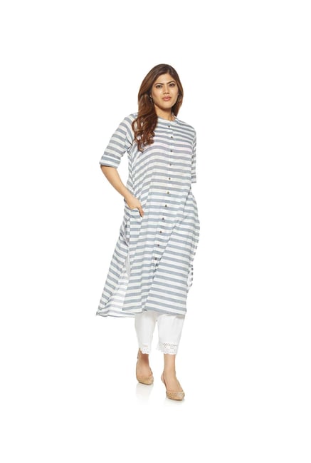 Diza curve by Westside Indigo Pure Cotton Kurta Diza curve by Westside Indigo Pure Cotton Kurta