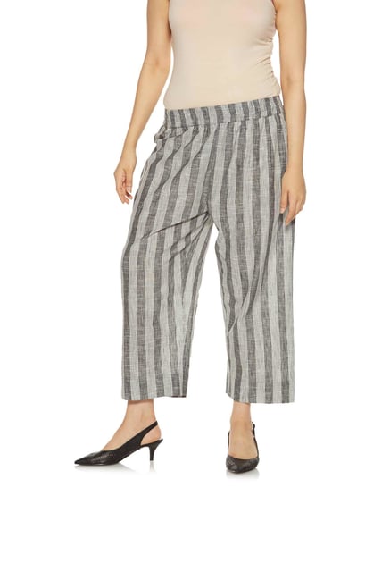 Diza curve by Westside Grey Pure Cotton Palazzos Diza curve by Westside Grey Pure Cotton Palazzos