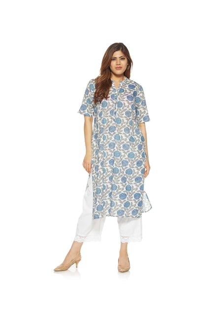 Diza curve by Westside Indigo Pure Cotton Kurta Diza curve by Westside Indigo Pure Cotton Kurta