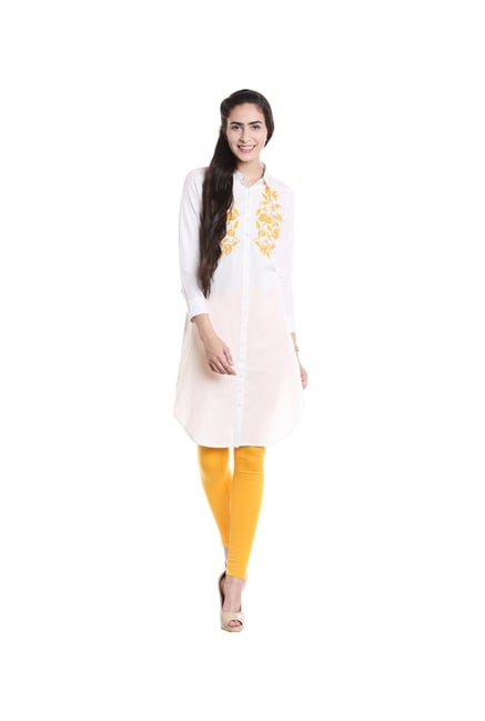 Fusion Beats Off White Printed Kurta Fusion Beats Off White Printed Kurta