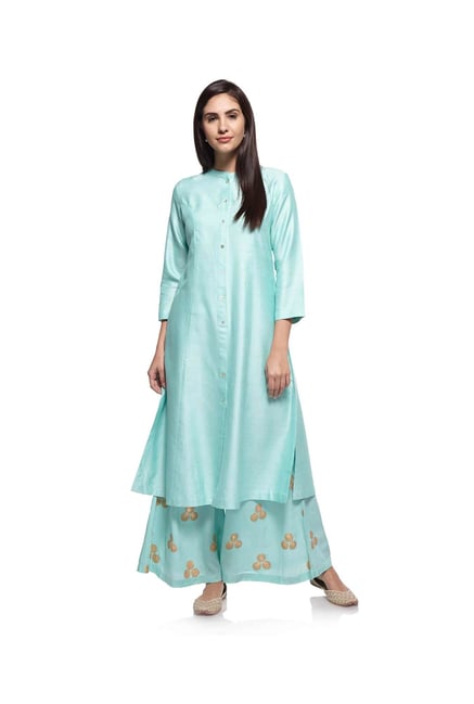 Zuba by Westside Mint Melange Kurta Zuba by Westside Mint Melange Kurta
