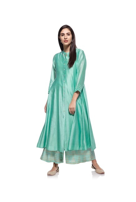 Zuba by Westside Mint Melange Kurta with Chemise Zuba by Westside Mint Melange Kurta with Chemise