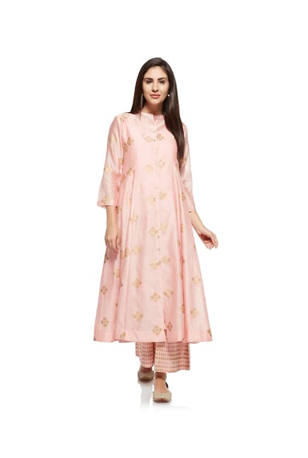 Zuba by Westside Light Pink Kurta with Chemise Zuba by Westside Light Pink Kurta with Chemise