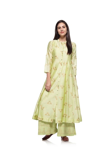 Zuba by Westside Lime Kurta with Chemise Zuba by Westside Lime Kurta with Chemise