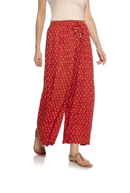 Zudio Red Printed Palazzos Zudio Red Printed Palazzos