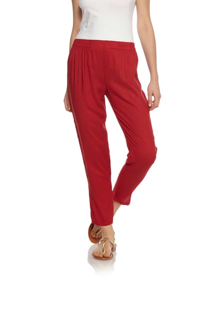 Zudio Maroon Ethnic Pants Zudio Maroon Ethnic Pants