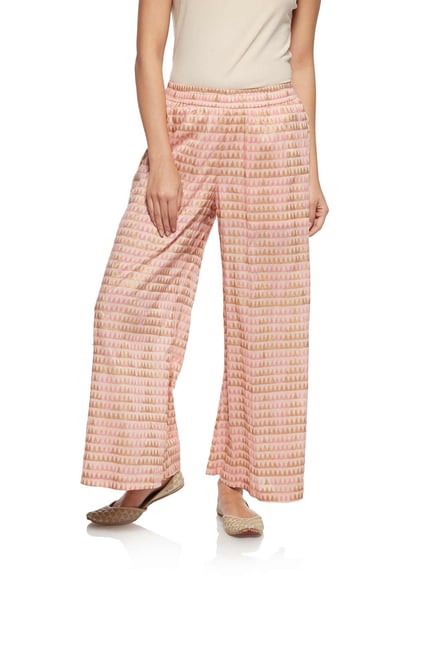 Zuba by Westside Light Pink Palazzos Zuba by Westside Light Pink Palazzos