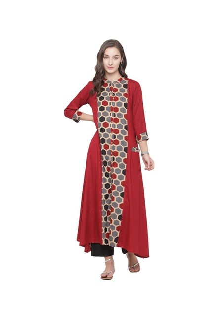 Varanga Rust Printed Kurta Varanga Rust Printed Kurta